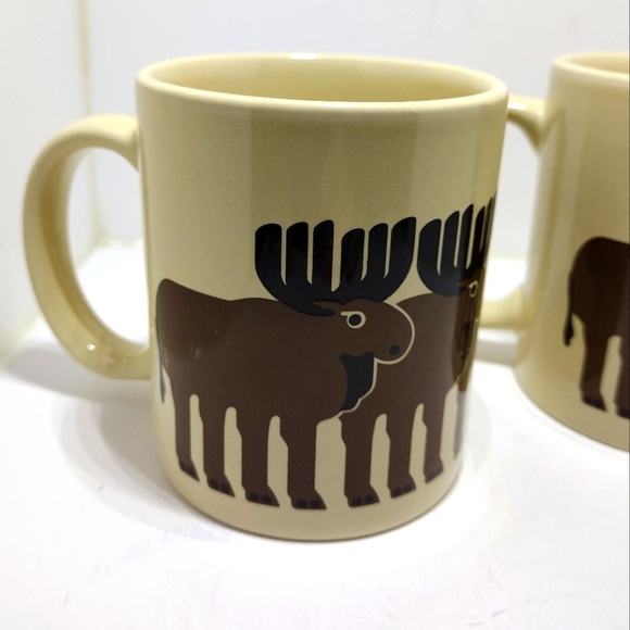 Vintage Taylor & Ng Moose Design Mug Set of 2 - Picture 7 of 14